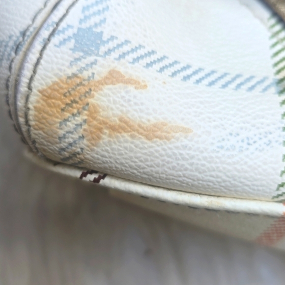 COACH WHITE PLAID HERITAGE TATTERSAL BAG PURSE TOTE No.K1173-F19174 - Picture 17 of 17